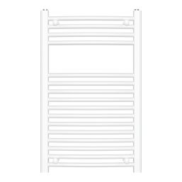 Flomasta 800mm x 500mm 1238BTU White Curved  Towel Radiator