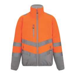 Regatta Hi-Vis Two-Tone Thermal Jacket Orange 2X Large 54.3" Chest