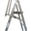 Zarges Aluminium 1.53m 2 Step Platform Step Ladder With Handrail