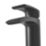 Highlife Bathrooms Coll Matt Black 145mm Cloakroom Lever Mono Basin Mixer Tap  With Clicker Waste