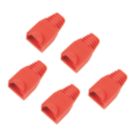 Labgear RJ45 PVC Boots 8mm Orange 5 Pack