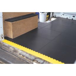 Ecotile E500/7 Transit Van Interlocking Floor Tile Pack Black/Yellow 5m² 23 Pieces