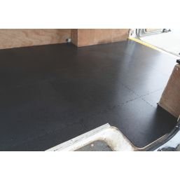 Ecotile E500/7 Transit Van Interlocking Floor Tile Pack Black/Yellow 5m² 23 Pieces