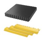 Ecotile E500/7 Transit Van Interlocking Floor Tile Pack Black/Yellow 5m² 23 Pieces
