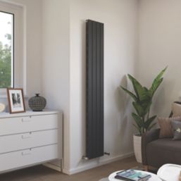 Ximax Oceanus 1800mm x 295mm 2761BTU Anthracite Vertical Designer Radiator