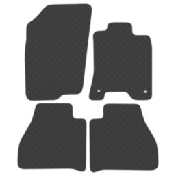 Car Mat Co. Nissan Navara Double Cab 2016 on Rubber Car Mats 4 Piece Set