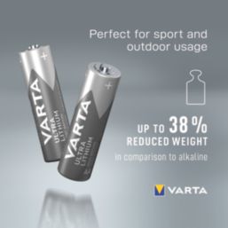 Varta Ultra AAA 1.5V Lithium Batteries 4 Pack