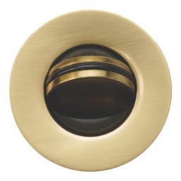 Flomasta Unslotted Captive Basin Waste Brushed Brass 66mm