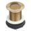 Flomasta Unslotted Captive Basin Waste Brushed Brass 66mm