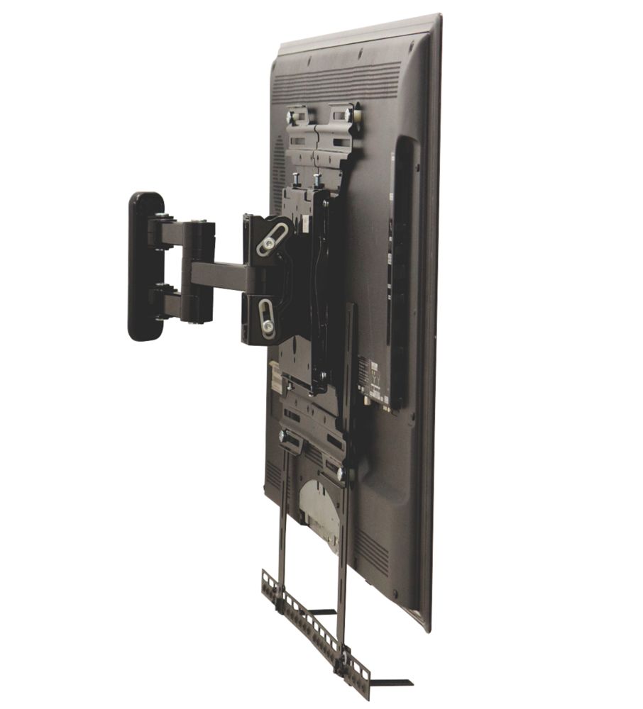 Tv wall mount sales with soundbar holder