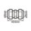 Flomasta  Brass Compression Equal Couplers 15mm 10 Pack