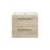 Ohio 2-Drawer Bathroom Vanity Unit with Ceramic Basin Effect Oak 610mm x 460mm x 518mm