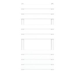 Flomasta Flat Bar 1000mm x 500mm 1576BTU White Vertical Designer Radiator