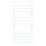 Flomasta Flat Bar 1000mm x 500mm 1576BTU White Vertical Designer Radiator