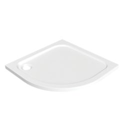 Essentials Rome Quadrant Shower Tray Gloss 800mm x 800mm x 45mm
