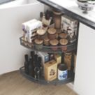 Refurb Essentials Grey  Half Moon Carousel Storage System 1000mm