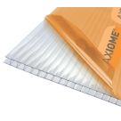 Axiome Twinwall Polycarbonate Roofing Sheet Clear 2100mm x 6mm x 1000mm