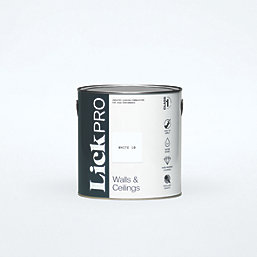 LickPro  Eggshell White 10 Emulsion Paint 2.5Ltr