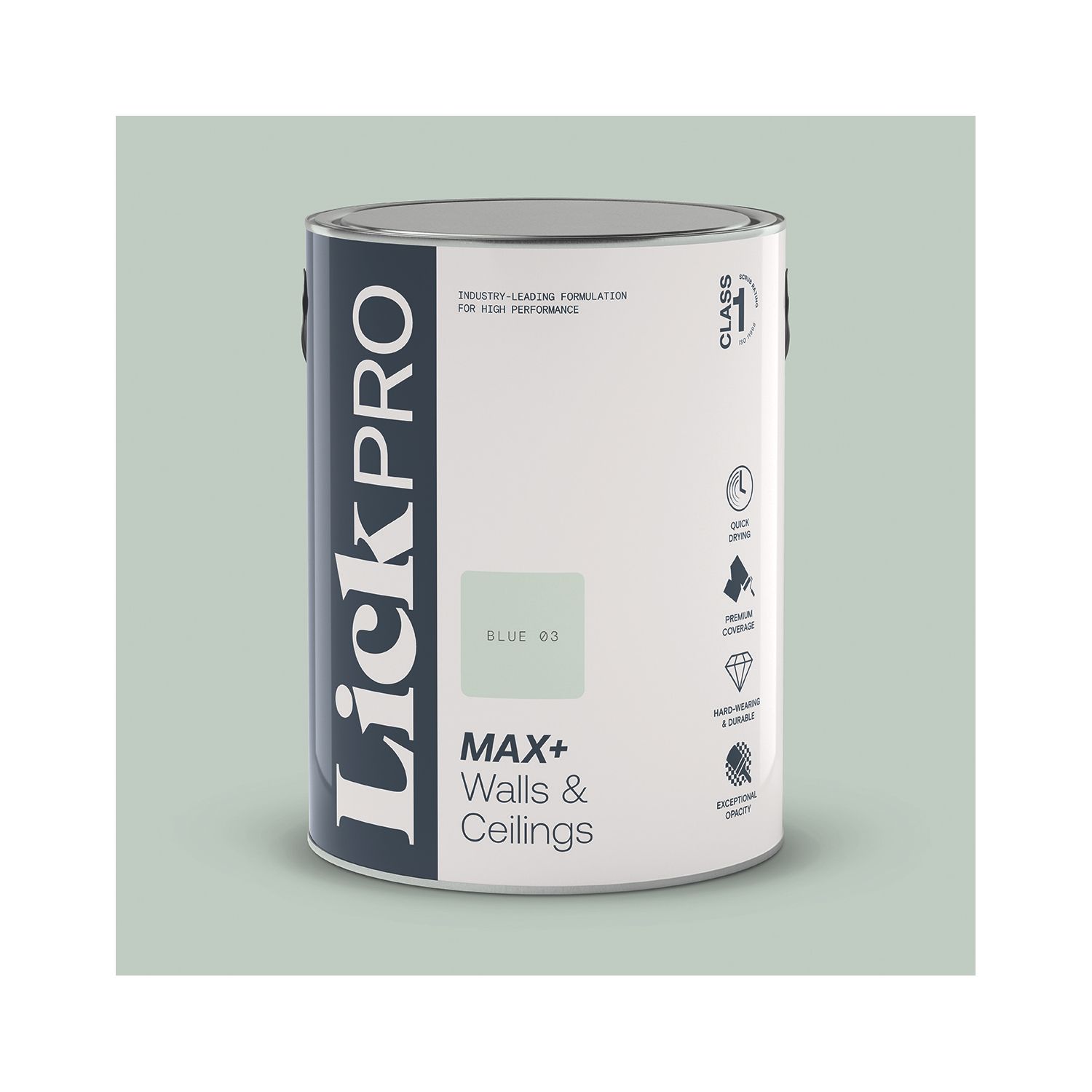 LickPro Max+ 5Ltr Blue 03 Eggshell Emulsion Paint (354JY)