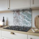 Wilsonart Rainforest Marble Multicolour Splashback 600mm x 800mm x 4mm
