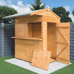 Rowlinson  4' x 6' (Nominal) Apex Shiplap Timber Bar & Garden Store