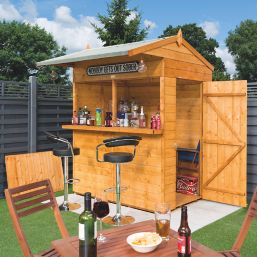 Rowlinson  4' x 6' (Nominal) Apex Shiplap Timber Bar & Garden Store