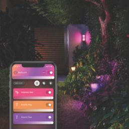 Philips Hue Impress Outdoor LED Low-Volt Wall Light Black 8W 710-1180lm