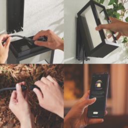 Philips Hue Impress Outdoor LED Low-Volt Wall Light Black 8W 710-1180lm