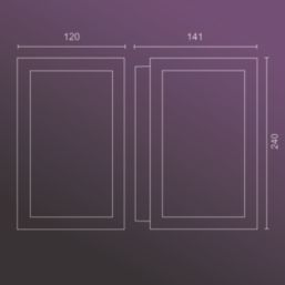 Philips Hue Impress Outdoor LED Low-Volt Wall Light Black 8W 710-1180lm