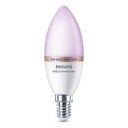 Philips  SES Candle RGB & White LED Smart Light Bulb 4.9W 470lm