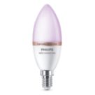 Philips  E14 Candle RGB & White LED Smart Light Bulb 4.9W 470lm