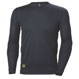 Helly Hansen Lifa Long Sleeve Crewneck Base Layer Black 2X Large 48.5" Chest