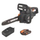 Worx WG322E.1  20V 1 x 2.0Ah Li-Ion PowerShare  Cordless 25cm Chainsaw