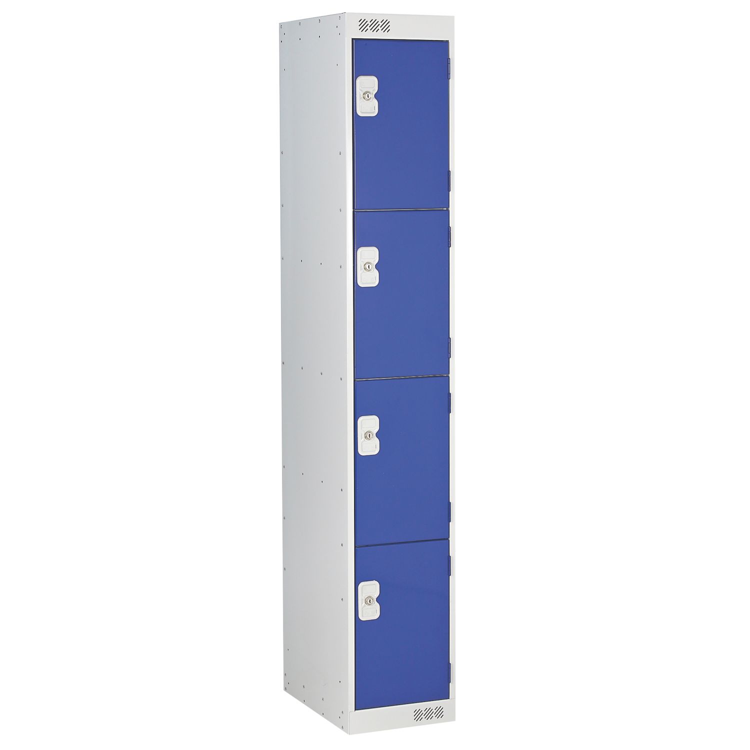 LinkLockers 4-Door Security Locker 1800mm x 300mm Blue (35540)
