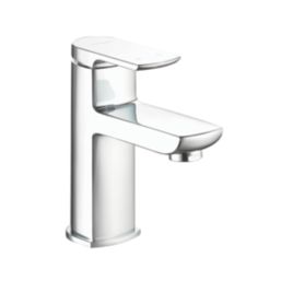 Aqualisa Downtown Chrome 130mm Standard Lever Mono Basin Pillar Tap  With Clicker Waste