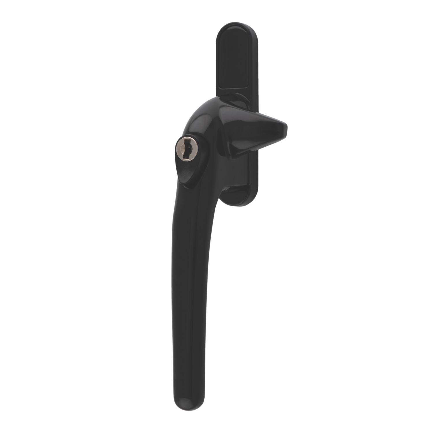 Smith & Locke Left-Handed Cockspur Window Handle Matt Black (355CH)