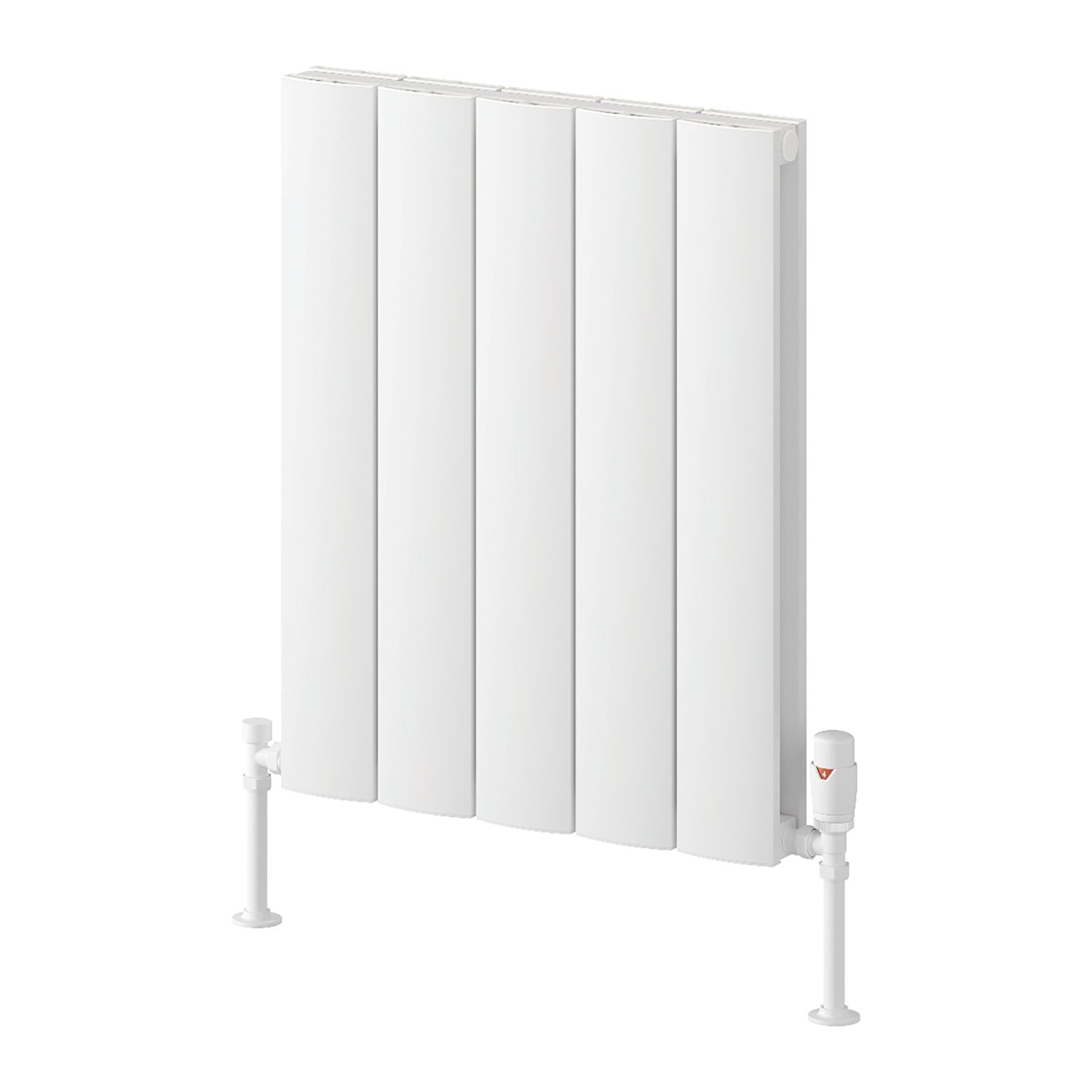 Reina Loco Double 600mm x 470mm 1757BTU White Vertical Designer Radiator (355EE)