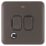 Schneider Electric Lisse Deco 13A Switched Fused Spur & Flex Outlet with LED Mocha Bronze with Black Inserts