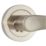 Smith & Locke Bude Fire Rated Lever on Rose Door Handles Pair Brushed Nickel