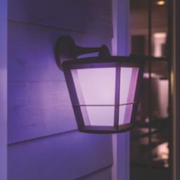 Philips Hue Econic Outdoor LED Smart Down Wall Light Black 15W 1140lm