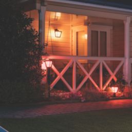 Philips Hue Econic Outdoor LED Smart Down Wall Light Black 15W 1140lm