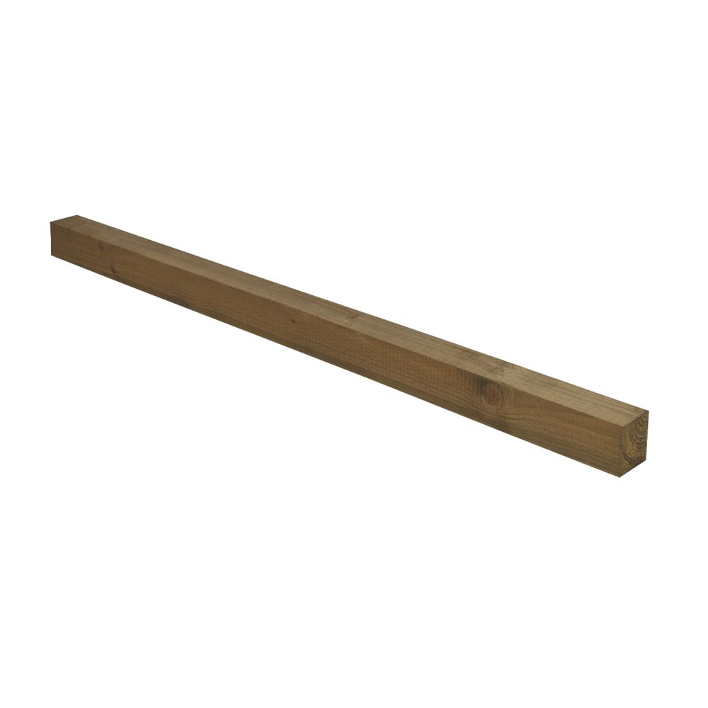 Forest Natural Timber Fence Posts 100mm x 100mm x 1800mm 5 Pack - Screwfix