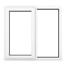 Crystal  Left-Hand Opening Clear Double-Glazed Casement White uPVC Window 1190mm x 1040mm