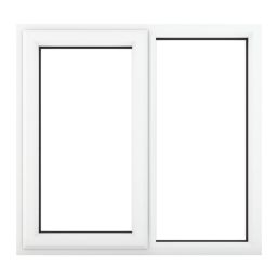 Crystal  Left-Hand Opening Clear Double-Glazed Casement White uPVC Window 1190mm x 1040mm