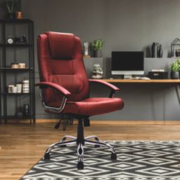 Nautilus Designs Westminster  High Back Executive Chair Burgundy