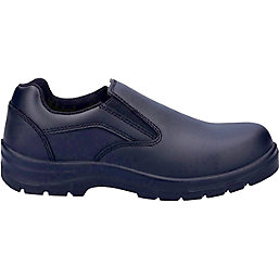 Amblers AS716C Metal Free Womens Slip-On Safety Shoes Black Size 7