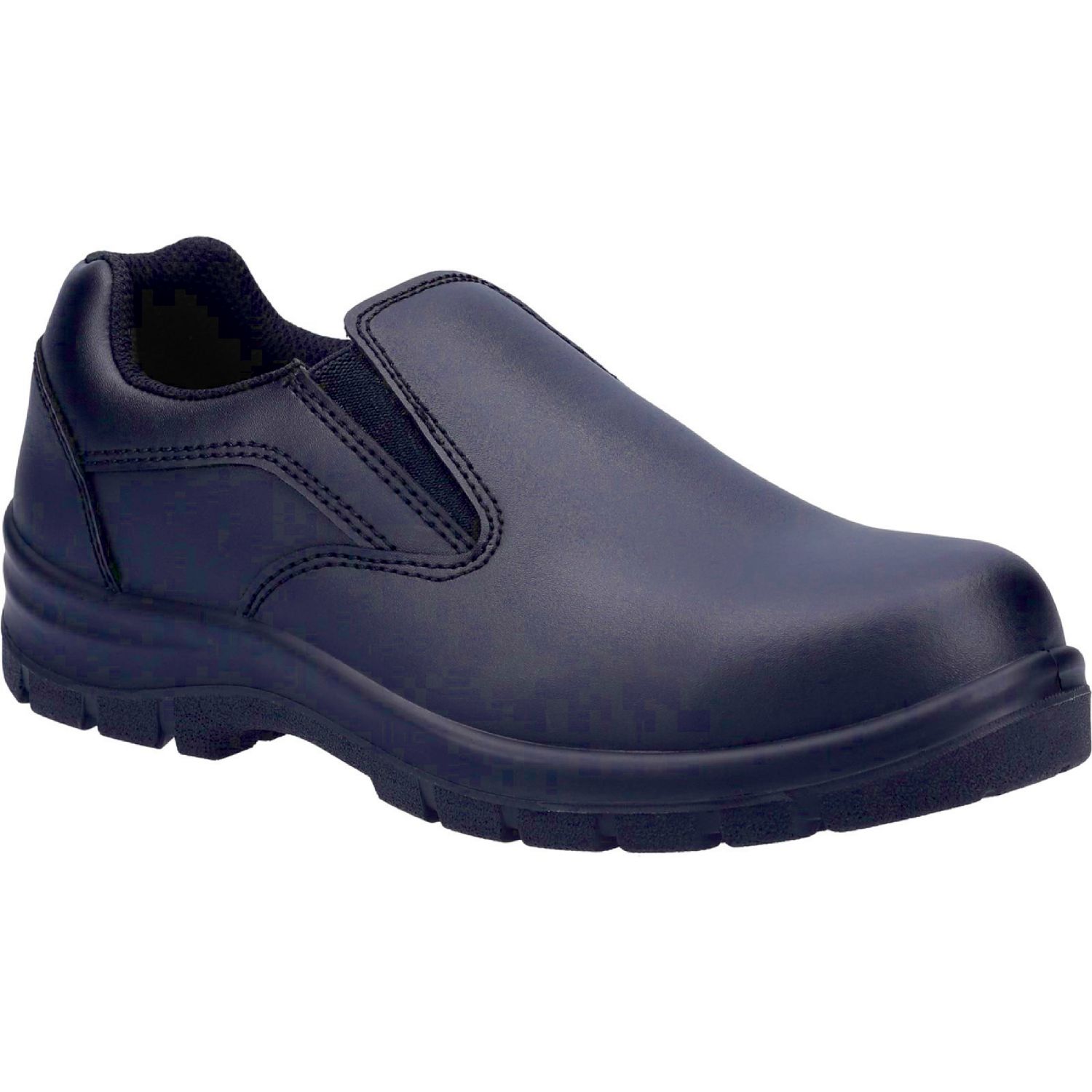 Amblers AS716C Size 7 Womens Black Slip-On Safety Shoes (355PP)