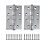 Smith & Locke  Satin Stainless Steel Grade 7 Fire Rated Ball Bearing Door Hinges 102mm x 67mm 2 Pack