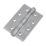 Smith & Locke  Satin Stainless Steel Grade 7 Fire Rated Ball Bearing Door Hinges 102mm x 67mm 2 Pack