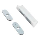Essentials 2-Door Magnetic Cabinet Catch White 65mm x 10mm 10 Pack